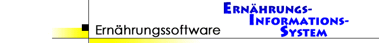 Ernährungssoftware - Ernährungsinformationssystem
